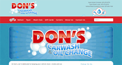 Desktop Screenshot of donsallclothcarwash.com