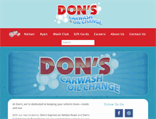 Tablet Screenshot of donsallclothcarwash.com